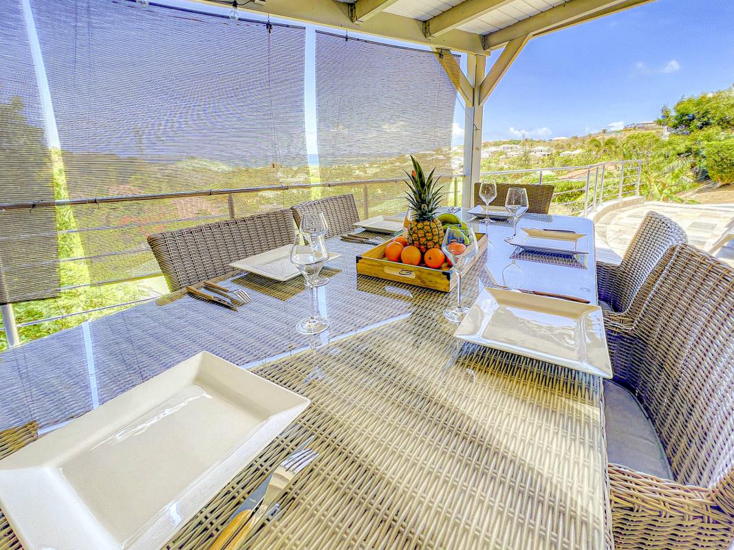 Location villa à la Baie Orientale Saint Martin_ Table extérieur - 5